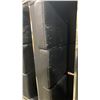 Image 3 : 4 BLACK MODERN COMMERCIAL EVENT VINYL 3 SEAT SOFAS
