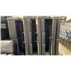 Image 6 : 4 BLACK MODERN COMMERCIAL EVENT VINYL 3 SEAT SOFAS