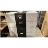 Image 2 : 3 METAL 4 DRAWER STORAGE FILE CABINETS