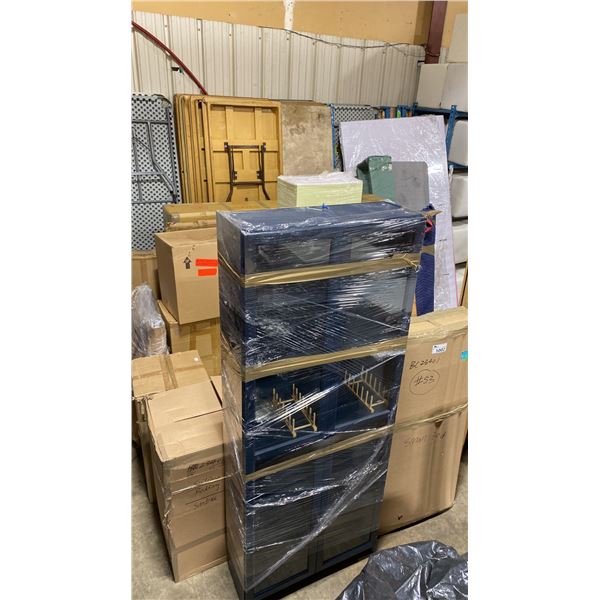 ASSORTED EVENT FURNITURE PARTS & PANELS *FOLDING TABLES NOT INCLUDED*