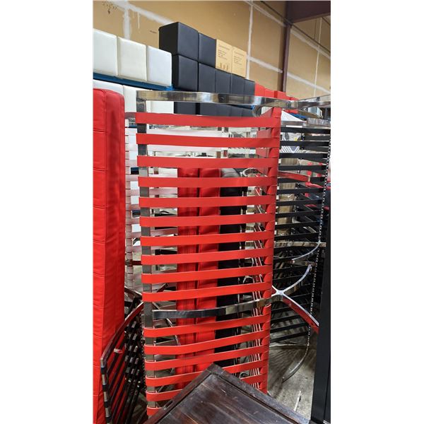 ASSORTED METAL FRAMED EVENT COUCHES *MISSING CUSHIONS*