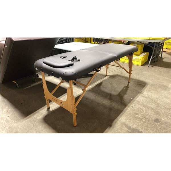 SIERRA COMFORT BLACK COMMERCIAL FOLDING PORTABLE MASSAGE BED
