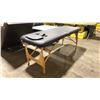 Image 1 : SIERRA COMFORT BLACK COMMERCIAL FOLDING PORTABLE MASSAGE BED