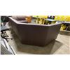 Image 4 : BROWN LEATHER 2PCS COMMERCIAL RESTAURANT U-SHAPE BANQUETTE SEAT *LEFT / RIGHT SIDE*