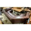 Image 4 : BROWN LEATHER 2PCS COMMERCIAL RESTAURANT U-SHAPE BANQUETTE SEAT *LEFT / RIGHT SIDE*