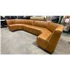 Image 2 : TAN LEATHER 2PCS COMMERCIAL RESTAURANT U-SHAPE BANQUETTE SEAT *LEFT / RIGHT SIDE*