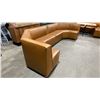 Image 3 : TAN LEATHER 2PCS COMMERCIAL RESTAURANT U-SHAPE BANQUETTE SEAT *LEFT / RIGHT SIDE*