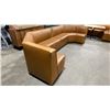 Image 3 : TAN LEATHER 2PCS COMMERCIAL RESTAURANT U-SHAPE BANQUETTE SEAT *LEFT / RIGHT SIDE*