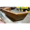Image 4 : TAN LEATHER 2PCS COMMERCIAL RESTAURANT U-SHAPE BANQUETTE SEAT *LEFT / RIGHT SIDE*