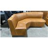Image 2 : TAN LEATHER COMMERCIAL RESTAURANT BANQUETTE SEAT *LEFT HAND SIDE ONLY*