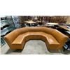 Image 2 : TAN LEATHER 1PCS COMMERCIAL U-SHAPED RESTAURANT BANQUETTE SEAT
