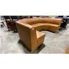 Image 3 : TAN LEATHER 1PCS COMMERCIAL U-SHAPED RESTAURANT BANQUETTE SEAT