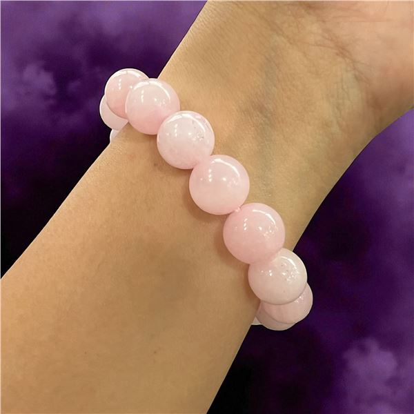 Rose Quartz Bracelet 12 mm