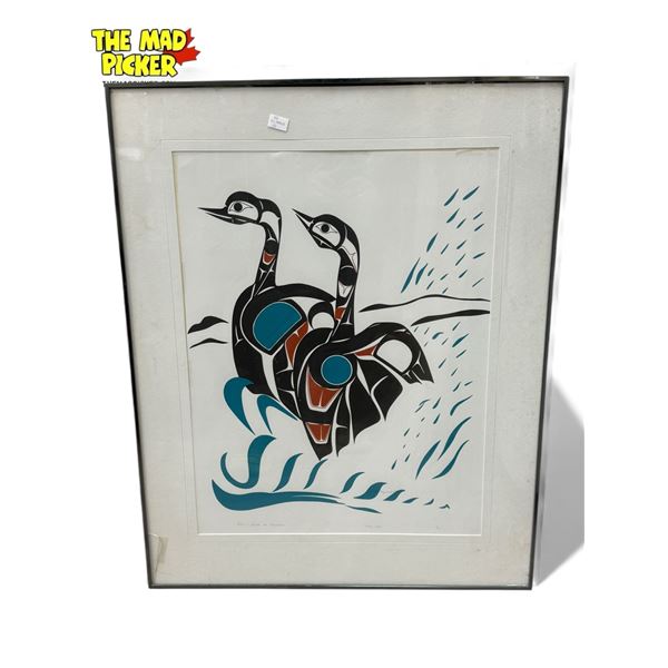 1981 Robert E. Sebastian Signed First Nations Artist L.E.P. 18/60 - To Larry & Rita