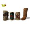 Image 2 : 4x Budweiser Theme Beer Mugs
