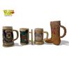 Image 3 : 4x Budweiser Theme Beer Mugs