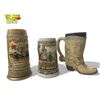Image 3 : 5x Vintage Ceramarte Beer Mugs: