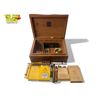 Image 1 : Vintage Smokers Lot: Humidor, Cigar Cutter, Assorted Cigars (Cohiba, Montecristo, & More)