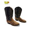 Image 2 : Vintage Snake Skin Leather Cowboy Boots Size 10.5
