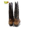 Image 3 : Vintage Snake Skin Leather Cowboy Boots Size 10.5