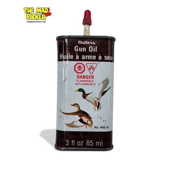 Vintage Outers Gun Oil Lubricant Tin (Some Contents)