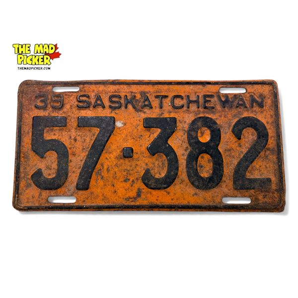 1939 Saskatchewan License Plate