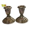 Image 1 : 2x Birks Weighted Sterling Silver Candle Stick Holders