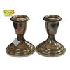 Image 3 : 2x Birks Weighted Sterling Silver Candle Stick Holders