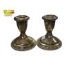 Image 3 : 2x Birks Weighted Sterling Silver Candle Stick Holders