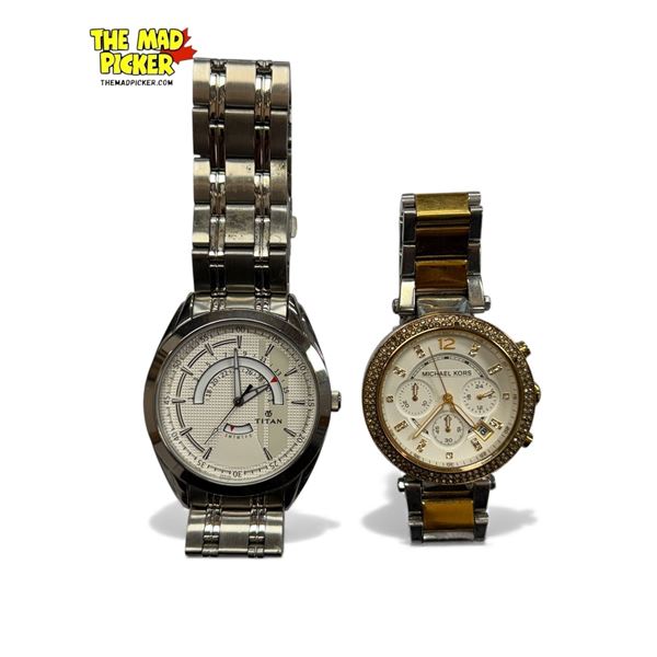 2x Watches: Michael Kors MK-5626 & Titan 1582SAF