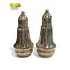 Image 1 : 2x Dughin Creation Weighted Sterling Silver Salt + Pepper Shakers