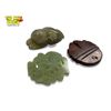 Image 2 : 3x Collectibles: Jade Pieces & Red Stone Carving