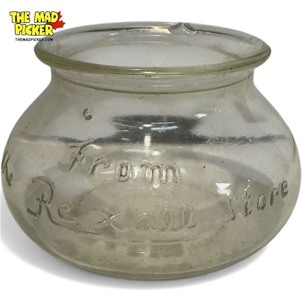 Vintage "From The Rexall Store" Glass Jar