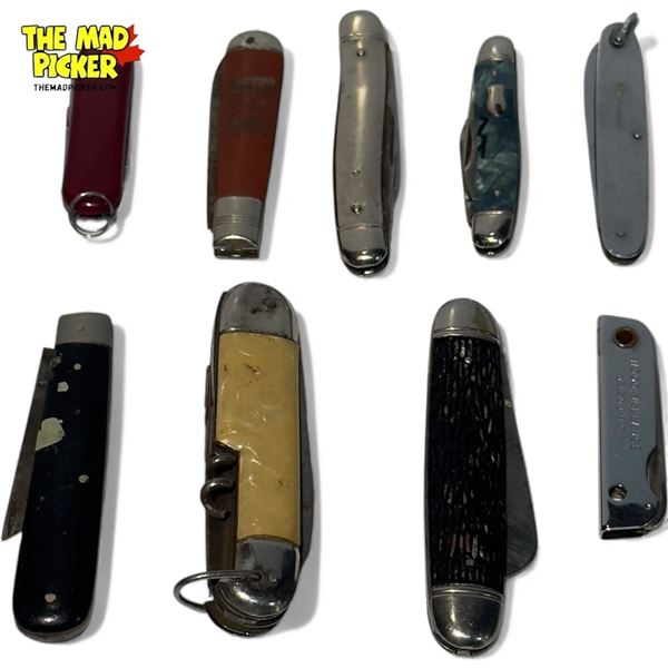 9x Vintage Pocket Knives