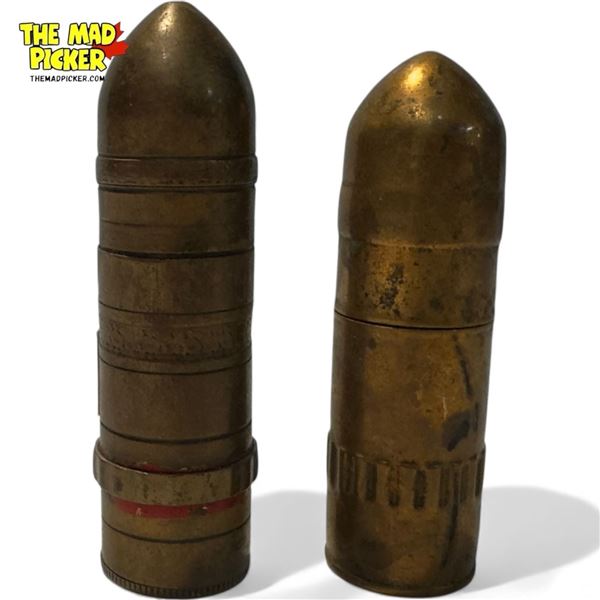 2x Vintage Bullet Lighters : Edil & Super Barrage
