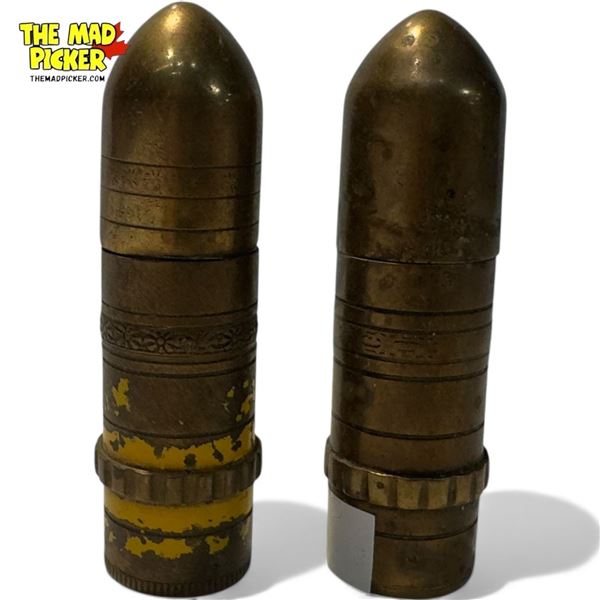2x Vintage Kashie Bullet Lighters
