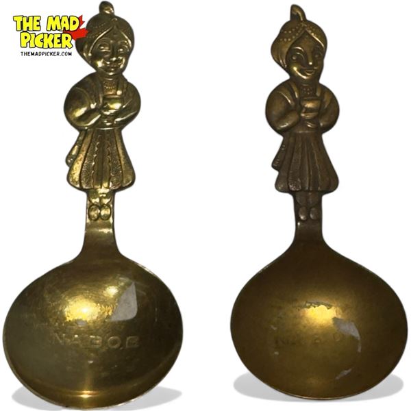 2x Vintage Nabob Advertising Spoons