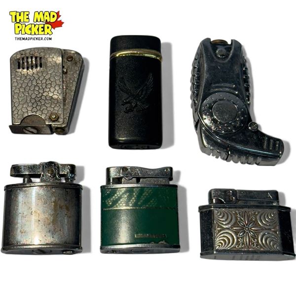 7x Vintage Lighters : Fire-Lite, Rolex, & More