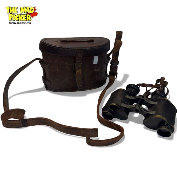 Vintage W. Watson & Sons Ltd. 1916 No. 3 Binoculars With Case