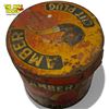 Image 2 : Vintage Amber Cut Plug Tobacco Tin With Great Wrap Around PIpe Graphics