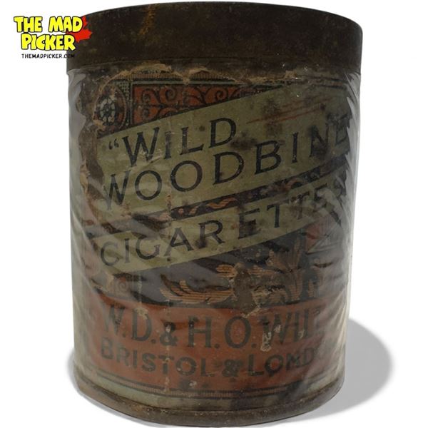 Vintage W.D. H.O. Wills Wild Woodbine Cigarettes Tin