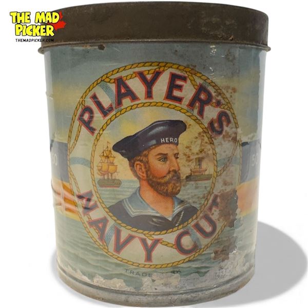 Vintage Player's Navy Cut Medium Cigarettes Tin