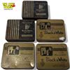 Image 1 : 5x Vintage Marcovitch Black & White Cigarette Flat Tins