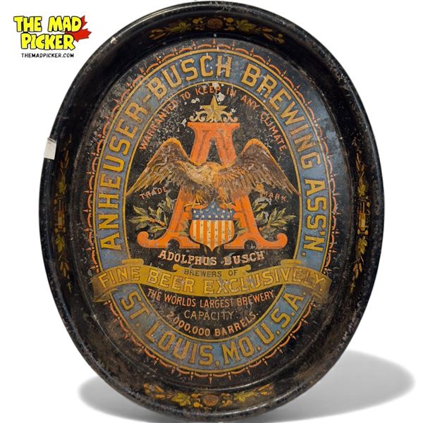 Vintage Anheuser-Busch Brewing Beer Tray