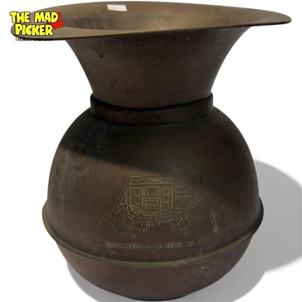 Vintage Brass Wells Fargo Spittoon