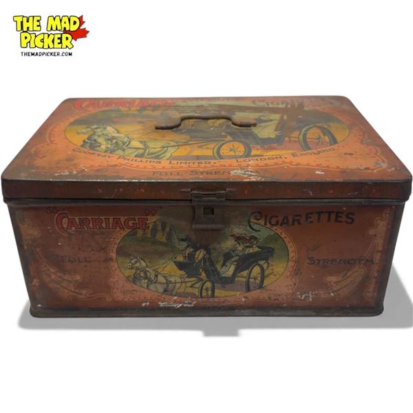 Vintage Godfrey Phillips Carriage Cigarettes Tin