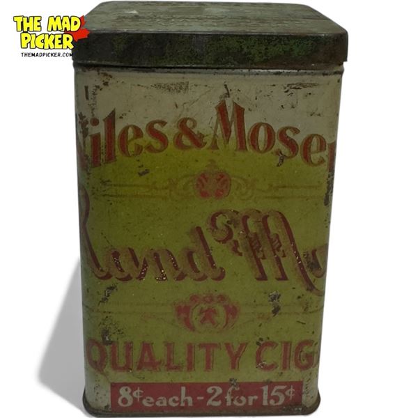 Vintage Miles & Moser's Hand Made Cigar Tin