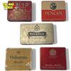 Image 1 : 5x Vintage Cigarette Flat Tins: Duncan, Osborne, Benson & Hedges, Union, & Piccadilly