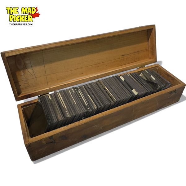 Collection Of Vintage Glass Lantern Slides : Landscape, Building Scene