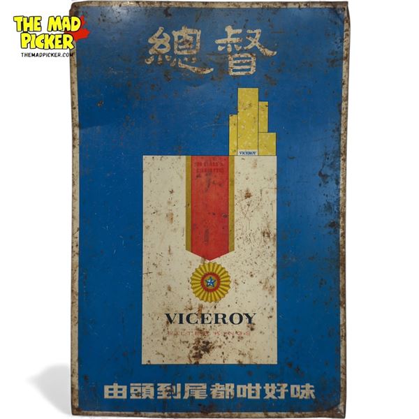 Vintage Viceroy Asian Advertising Tin Sign